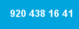 920 438 16 41 920 438 16 41